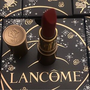 Lancome L'Absolu Rouge Drama IntiMatte Lipstick #888 French Idol Dark Red💄💋